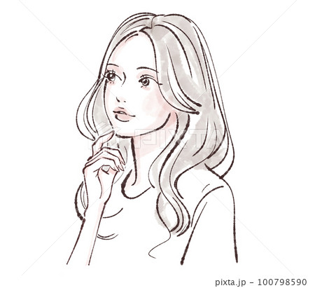 女性のイラスト素材 女性のイラスト素材 100798590