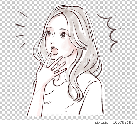 女性插畫素材 女性插畫素材 100798599