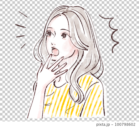 女性插畫素材 女性插畫素材 100798602