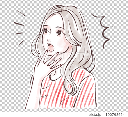 女性插畫素材 100798624