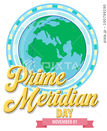 Prime Meridian Day Logo Concept 100799290