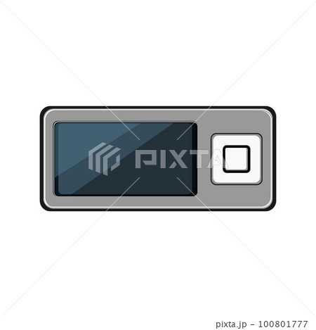 device mp3 player cartoon vector illustration 100801777