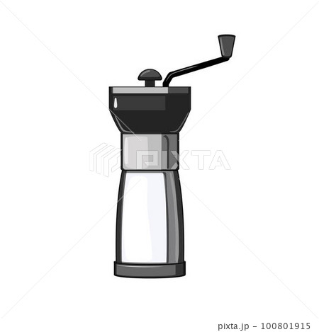 old mill coffee grinder manual cartoon vector illustration 100801915