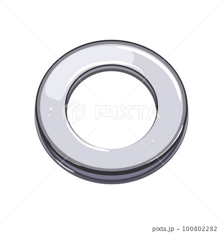 round grommet ring cartoon vector illustration 100802282