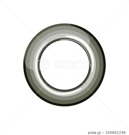 label grommet ring cartoon vector illustration 100802296