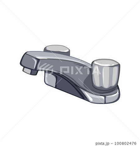 interior bathroom faucet cartoon vector illustration interior bathroom faucet cartoon vector illustration 100802476