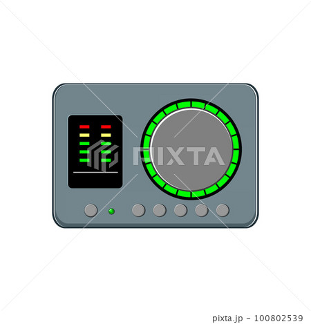 music audio interface cartoon vector illustration music audio interface cartoon vector illustration 100802539