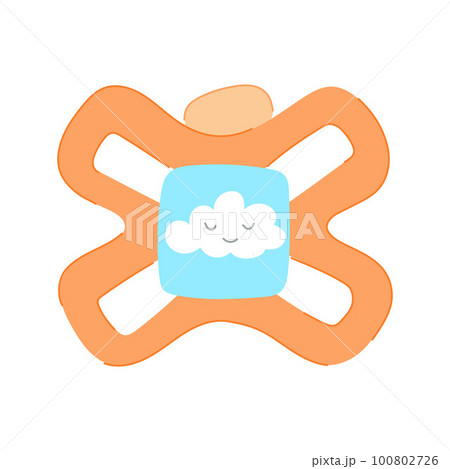 dummy pacifier baby cartoon vector illustration dummy pacifier baby cartoon vector illustration 100802726