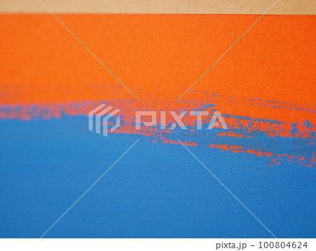 オレンジと青の背景素材・テクスチャ素材 100804624