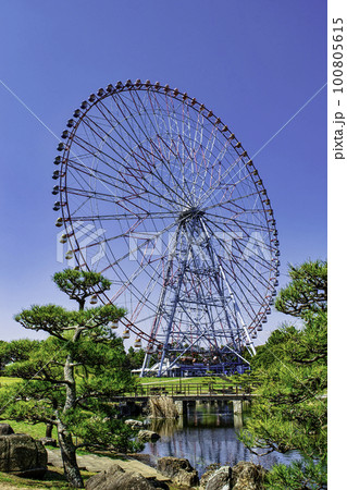 東京都 葛西臨海公園 日本最大のダイヤと花の大観覧車 東京都 葛西臨海公園 日本最大のダイヤと花の大観覧車 100805615
