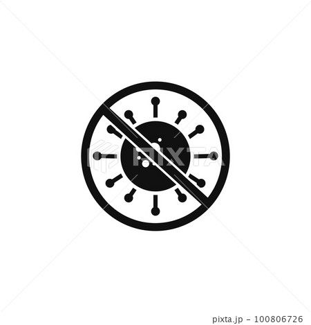 Antivirus, Antibacterial Icon. Flat style vector EPS. Antivirus, Antibacterial Icon. Flat style vector EPS. 100806726