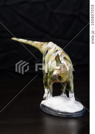 The Tsintaosaurus dinosaur in the dark The Tsintaosaurus dinosaur in the dark 100807058