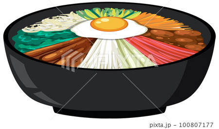 Traditional Korean Food Vector Traditional Korean Food Vector 100807177