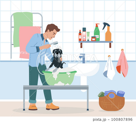 Dog Grooming Background 100807896