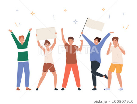 Meeting Demonstration People Flat Concept 100807910