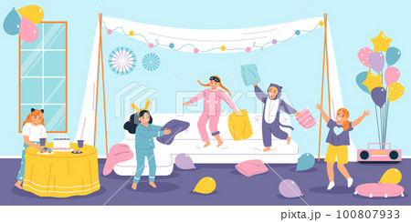 Children Party Flat 100807933