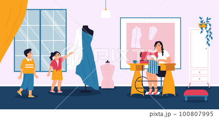 Sewing On Machine Composition 100807995