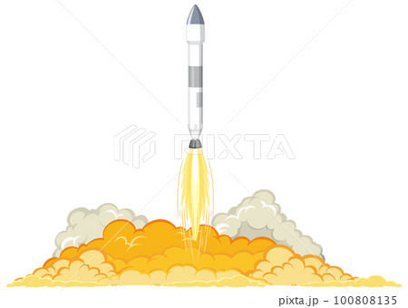 Rocket Launching into Space Concept Rocket Launching into Space Concept 100808135