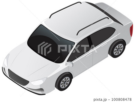White sedan car isolated 100808478