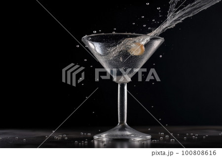 Alcoholic drink Illustration Generative AI 100808616