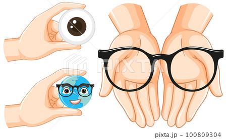 Human hands holding glasses 100809304