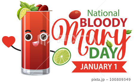 National Bloody Mary Day Banner Design 100809349