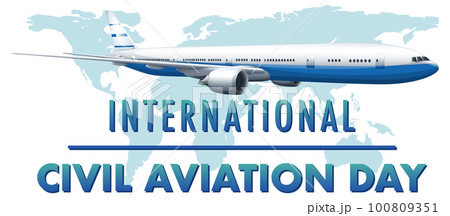 World Civil Aviation Day Banner Design 100809351