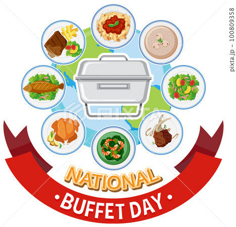 National Buffet Day Banner Design 100809358