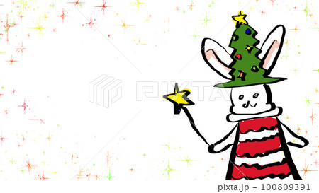 クリスマスのかわいいフレーム クリスマスのかわいいフレーム 100809391