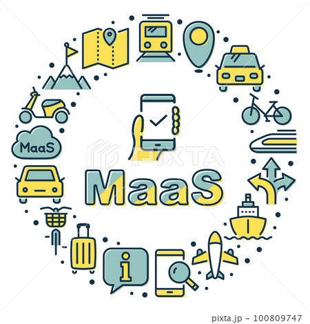 MaaS (Mobility as a Service)　ロゴ 100809747