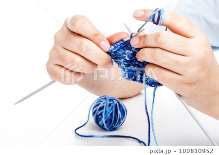 Knitting hands Knitting hands 100810952