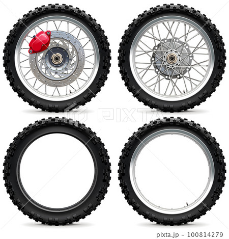Vector Enduro Motorcycle Wheels Set 100814279