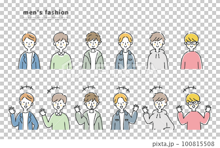 Various men set upper body 100815508