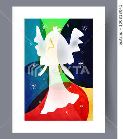 Abstract fantasy colorful picture wall art print 100818041