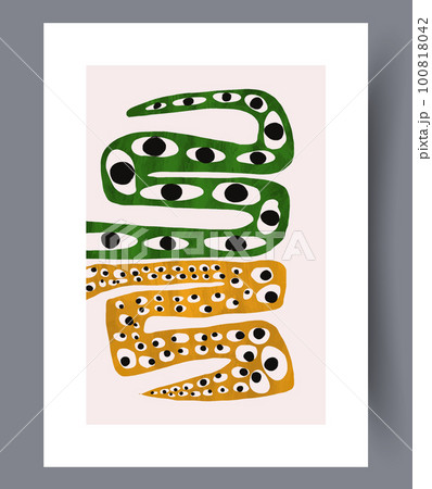 Abstract eyes esoteric snake wall art print Abstract eyes esoteric snake wall art print 100818042