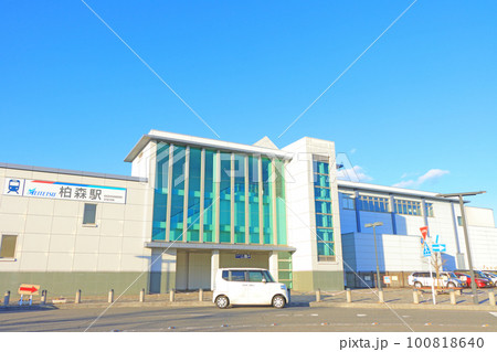 愛知県丹羽郡扶桑町、名鉄柏森駅の風景 愛知県丹羽郡扶桑町、名鉄柏森駅の風景 100818640