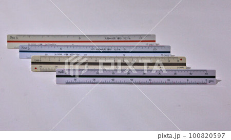 三角スケール 設計道具 素材 三角スケール 設計道具 素材 100820597