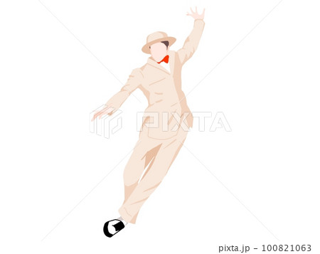 タップダンスをする男性ダンサー 100821063
