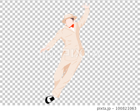 タップダンスをする男性ダンサー 100821063