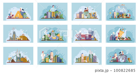 Metaphor waste pollution. Different types of garbage and waste Metaphor waste pollution. Different types of garbage and waste 100822685