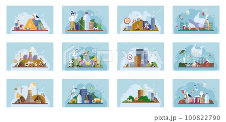 Metaphor waste pollution. Different types of garbage and waste Metaphor waste pollution. Different types of garbage and waste 100822790