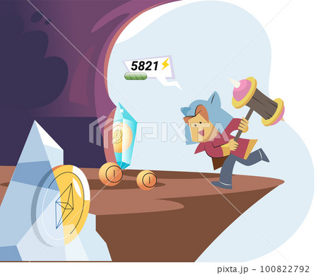 Play to earn games created on basis of blockchain project with elements of NFT, gamification content Play to earn games created on basis of blockchain project with elements of NFT, gamification content 100822792