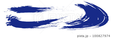 アナログタッチ素材:筆の質感 墨 インク 筆模様 波模様 アナログタッチ素材:筆の質感 墨 インク 筆模様 波模様 100827974