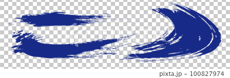 アナログタッチ素材:筆の質感 墨 インク 筆模様 波模様 アナログタッチ素材:筆の質感 墨 インク 筆模様 波模様 100827974