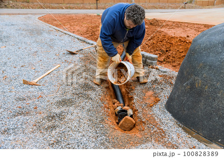 Rainwater collection is great way to drainage pipe should be carefully installed to prevent leaks. Rainwater collection is great way to drainage pipe should be carefully installed to prevent leaks. 100828389