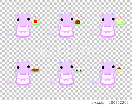 廚房貓圖標集 2 100832263