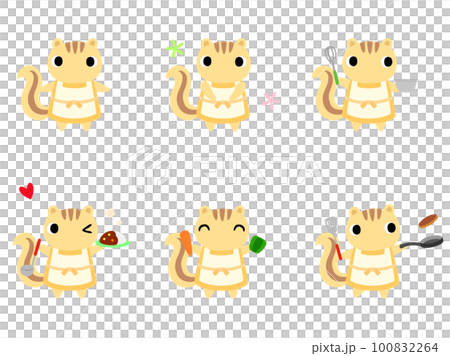 廚房松鼠圖標集 1 100832264