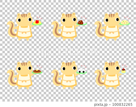 廚房松鼠圖標集 2 100832265