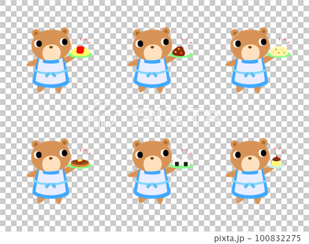 Kitchen bear icon set 2 Kitchen bear icon set 2 100832275