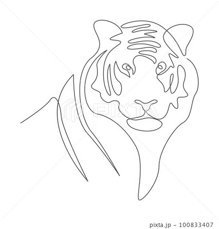 Tiger icon logo design Tiger icon logo design 100833407